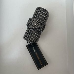 NWT BCBG Hematite Armor Ring Sz 7